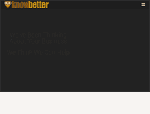 Tablet Screenshot of knowbetter.com